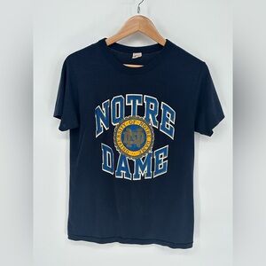 Champion Dark Blue Vintage University Of Notre Dame T Shirt Men's Size Medium